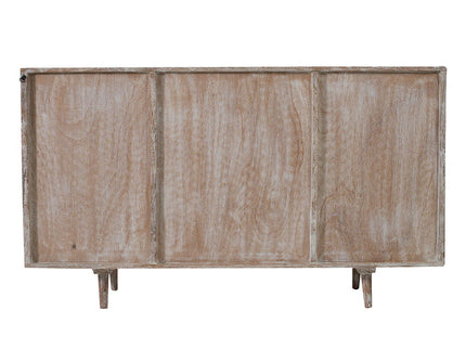 TV Console With Cane Doors - Multicolor