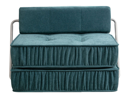 Folding Sofa With Removable Back Cushion, Convertible Futon Sleeper Chair