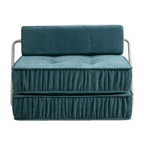 Folding Sofa With Removable Back Cushion, Convertible Futon Sleeper Chair