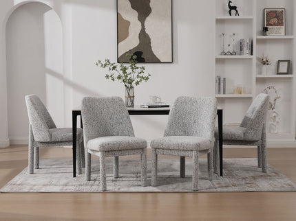 Wide Minimalist Dining Chair
