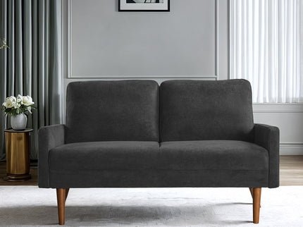 Loveseat Sofa, European Style With Sleek Design, Modern & Vintage Flair, Upholstered 2 Seater Couch