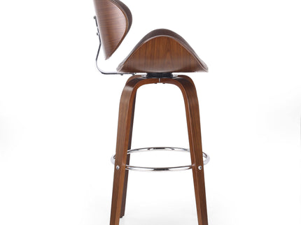 Lumos - Mid Century Modern Upholstered Swivel Barstool