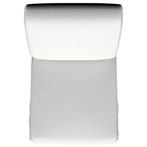 Isela - Upholstered Skirted Side Chair (Set of 2) - White