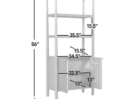 Nolan - Bookcase With Lower Cabinet - Natural