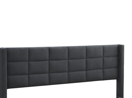 Bed Upholstered Box Design Headboard