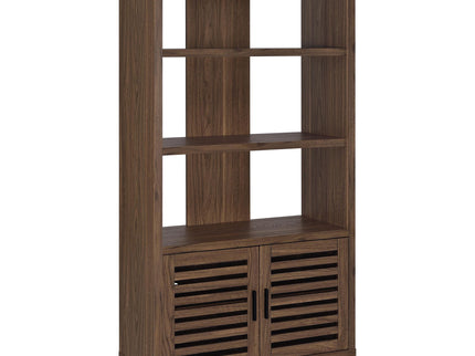 Rodger - 3 Shelf Cabinet Bookcase - Walnut
