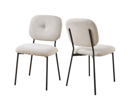 Modern 4 Person Dining Set With Bamboo & Table And Turquoise & Chairs Metal Legs, Space Saving Design - White