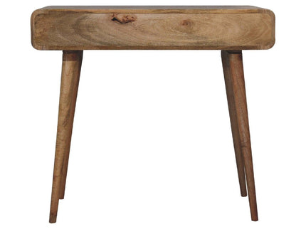 Curved Writing Desk - Oak