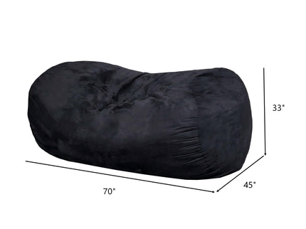 Lara - Cylindrical Bean Bag - Black