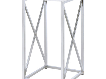 Accent Table With Accents - Glossy White