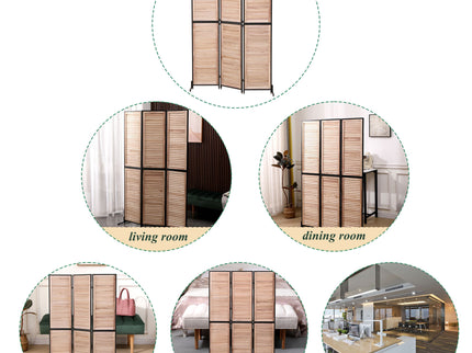 Rustic 3 Panel Room Dividers And Folding Privacy Screen