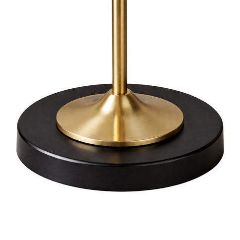 Axis - Floor Lamp With 4 Way Switch Double Spots With Base - Black / Gold