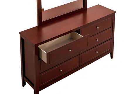 Daniel - Dresser, 6 Drawer Storage - Cherry