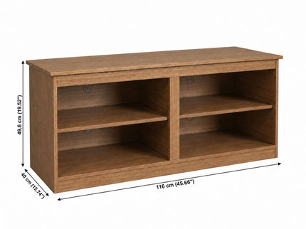 TV Stand For TVs Up To 50" With Open Shelves And Cable Management