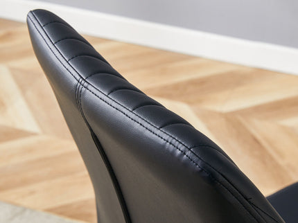 Ergonomic Simple Chair With Metal Leg