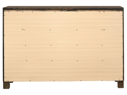 Bren - 8 Drawer Dresser With Pull Handles - Rustic