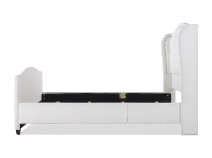 Marcella - Upholstered Shelter Headboard Bed Set