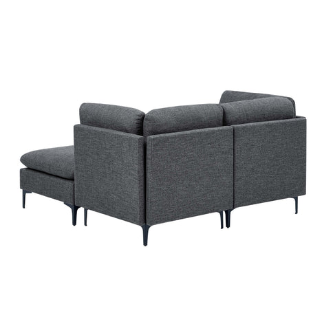 Upholstered Modular Sectional & Tall Legs