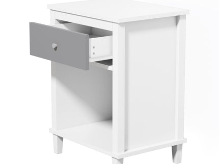 Nightstand With 1 Drawer 1 Shelf