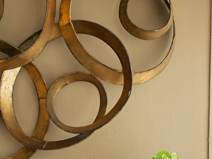 SerethaLeaf Wall Decor - Gold