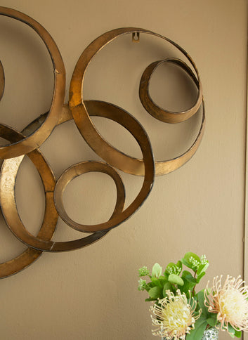 SerethaLeaf Wall Decor - Gold