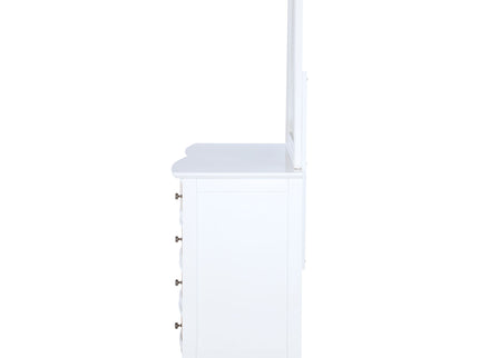 Talia - 10 Drawer Dresser And Mirror Set - White