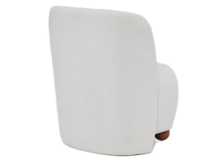 Modern Low Back Accent Upholstered Armless Living Room Chairs, Round Feet