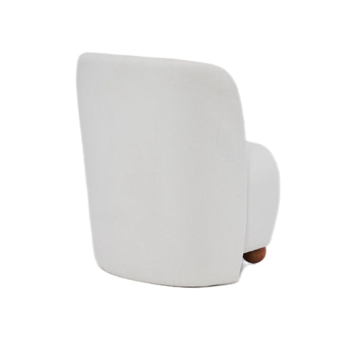 Modern Low Back Accent Upholstered Armless Living Room Chairs, Round Feet