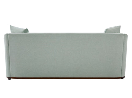 3 Seater Sofa With Wrap Around Armrests And Throw Pillows