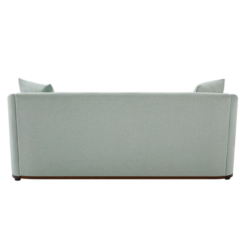 3 Seater Sofa With Wrap Around Armrests And Throw Pillows