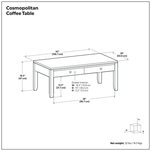 Cosmopolitan - Multipurpose Table