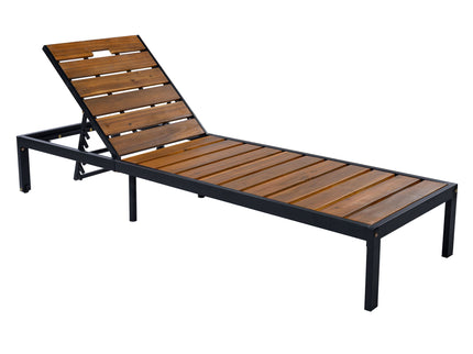 Outdoor Chaise With Adjustable Backrest