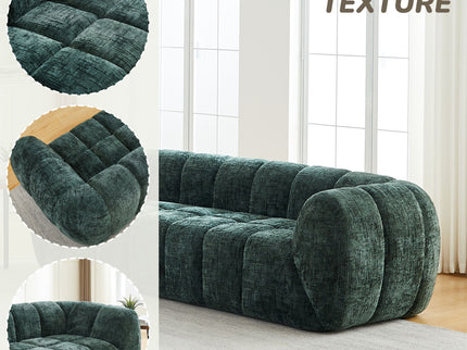 Modern Sofa With Piano Key Backrest