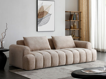 4 Seater Sectional Sofa For Living Room Spaces - Camel