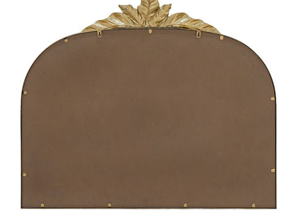 Arched Wall Mirror With Metal Frame, Wall Mirror For Living Room
