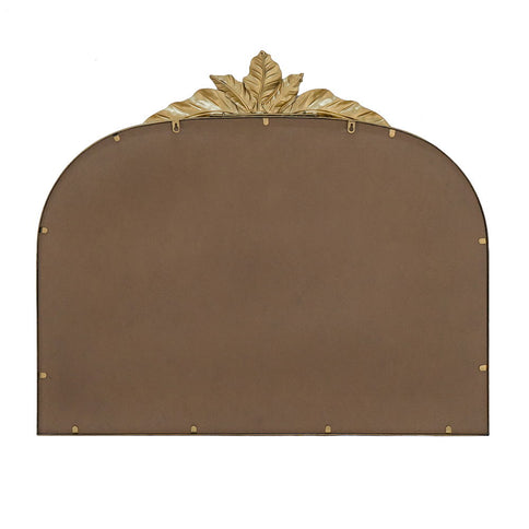 Arched Wall Mirror With Metal Frame, Wall Mirror For Living Room