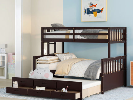 Bunk Bed With Twin Size Trundle And Drawers
