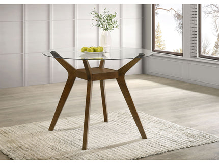 Flynn - Round Counter Height Dining Table - Brown