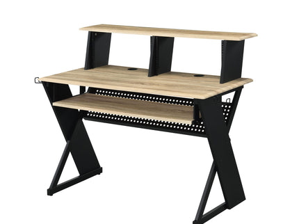 Eleazar - Music Recording Studio Desk - Natural Oak