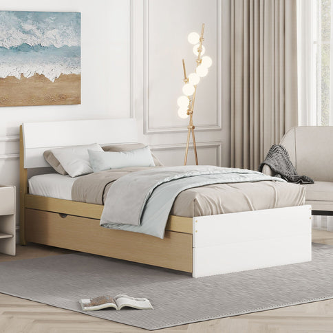 Modern Bed Frame With Headboard And Footboard