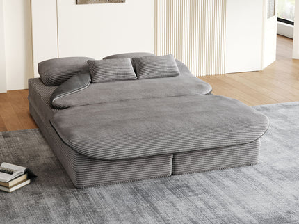 2 In 1 Foldable Sofa Bed With Multi Functional Blanket
