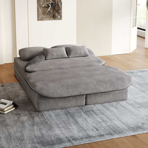 2 In 1 Foldable Sofa Bed With Multi Functional Blanket
