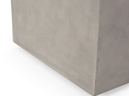 Modern Design Mgo Tank Holder Side Table With Ceramic Top - Black / Gray