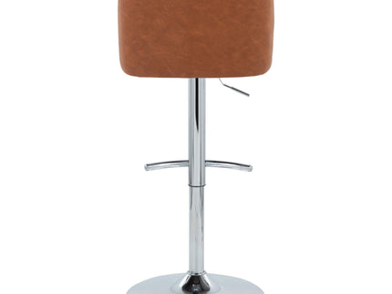 Toriano - Contemporary Adjustable Barstool With Swivel & Rounded T Footrest (Set of 2)