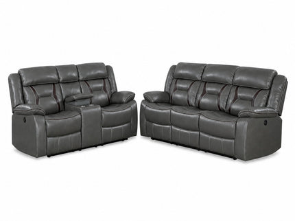 Living Room Set With Pillow Armrest And Tufted Backrest