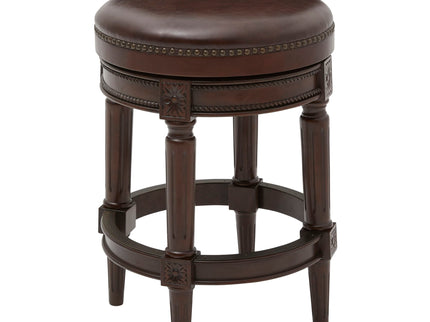 Rustic Elegance Backless Swivel Stool