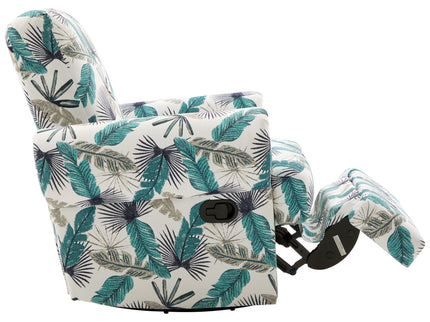Manual Swivel Recliner Rocker Chair With Adjustable Backrest