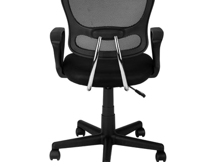 Office Chair, Adjustable Height, Swivel, Ergonomic, Armrests, Mesh, Contemporary / Modern - Black