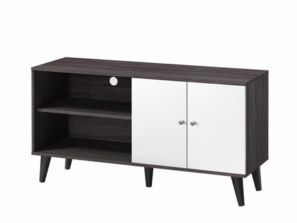 Amidon - TV Stand, With 2 Storage Shelves And 1 Cabinet
