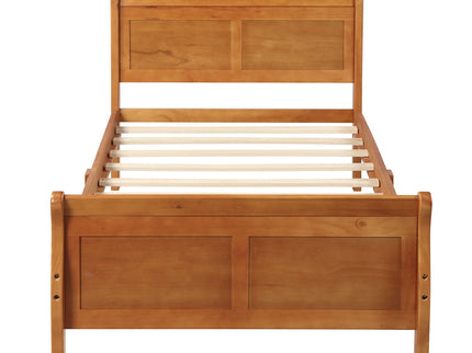 Platform Bed Frame Mattress Foundation Sleigh Bed With Headboard / Footboard / Wood Slat Suppor